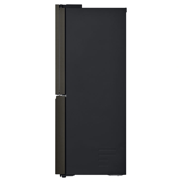 LG 687L Black Side By Side Refrigerator GFD700BSLC, Side View