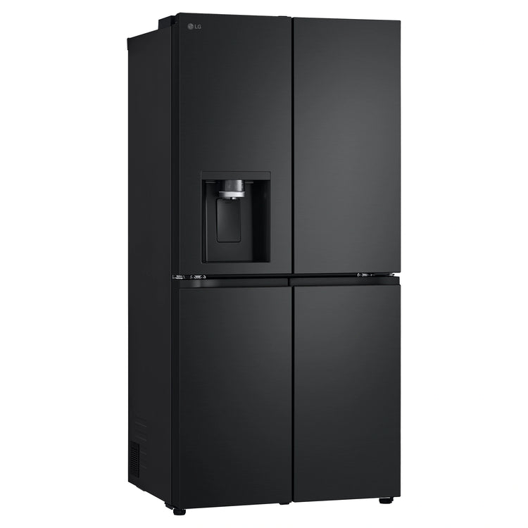 LG 500L Metallic Black Side By Side Refrigerator GFL500MBL, Right Side View