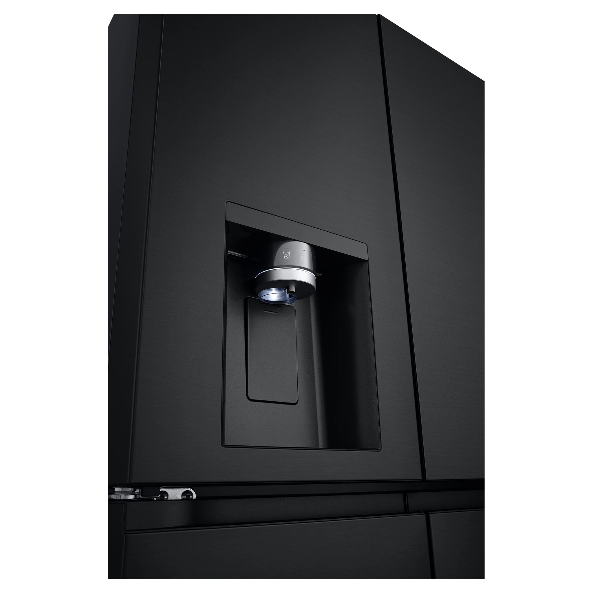 LG 500L Metallic Black Side By Side Refrigerator GFL500MBL, Water Dispenser View