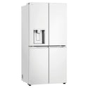 LG 500L White Side By Side Refrigerator GFL500MWH, Front Right Side View