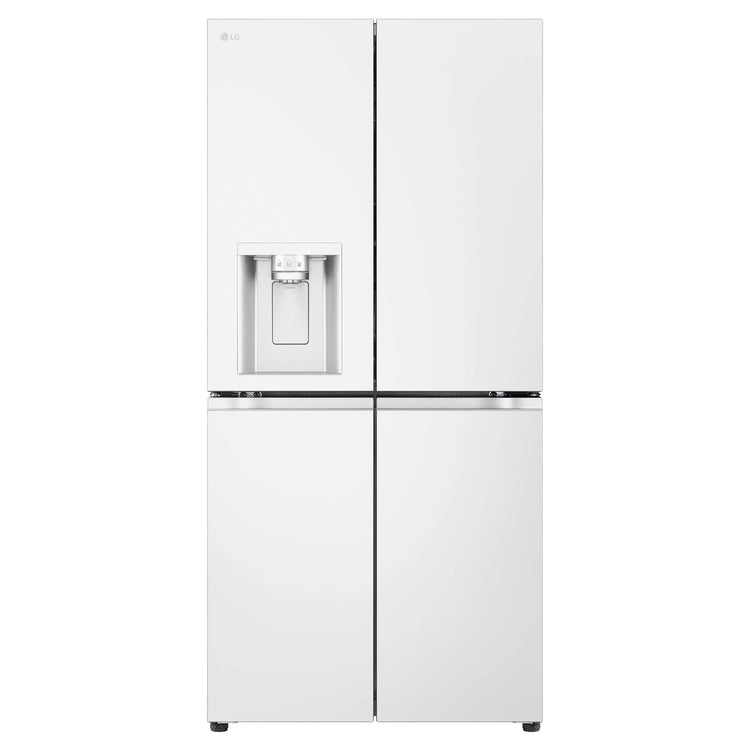 LG 500L White Side By Side Refrigerator GFL500MWH, Front View