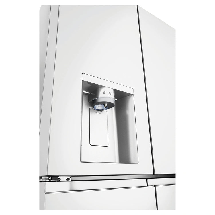 LG 500L White Side By Side Refrigerator GFL500MWH, Water Dispenser View