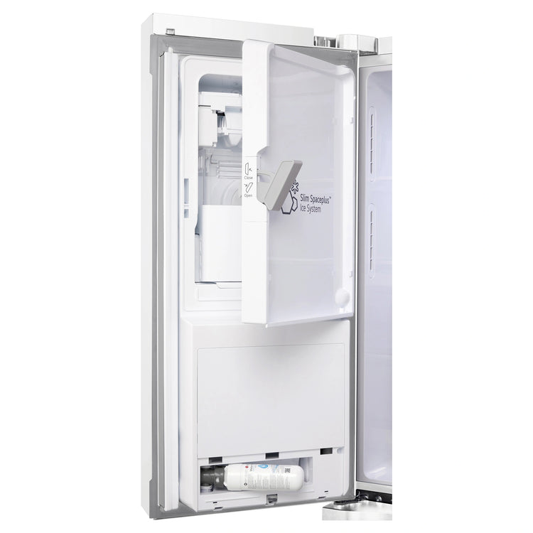 LG 500L White Side By Side Refrigerator GFL500MWH, Water Filter View