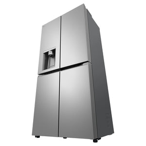 LG 506L Stainless Steel Side By Side Refrigerator GFL500PL, Front Left Side View