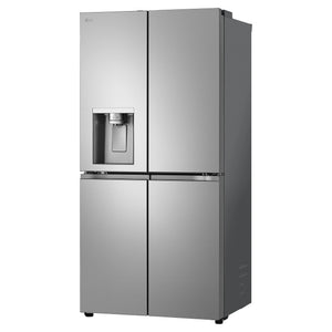 LG 506L Stainless Steel Side By Side Refrigerator GFL500PL, Left Side View