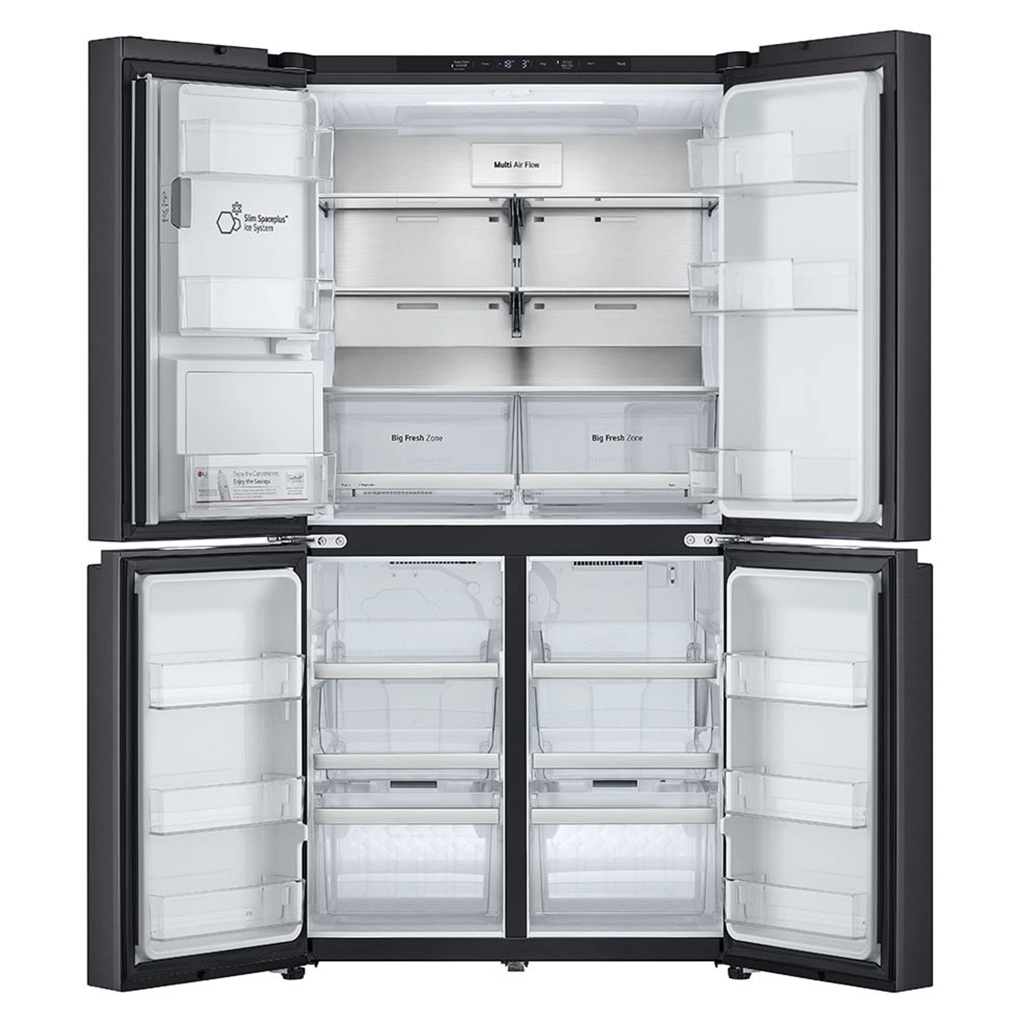 LG GFL700MBL 637L Matte Black Side By Side Refrigerator