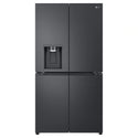 LG 637L Matte Black Side By Side Refrigerator GFL700MBL, Front View