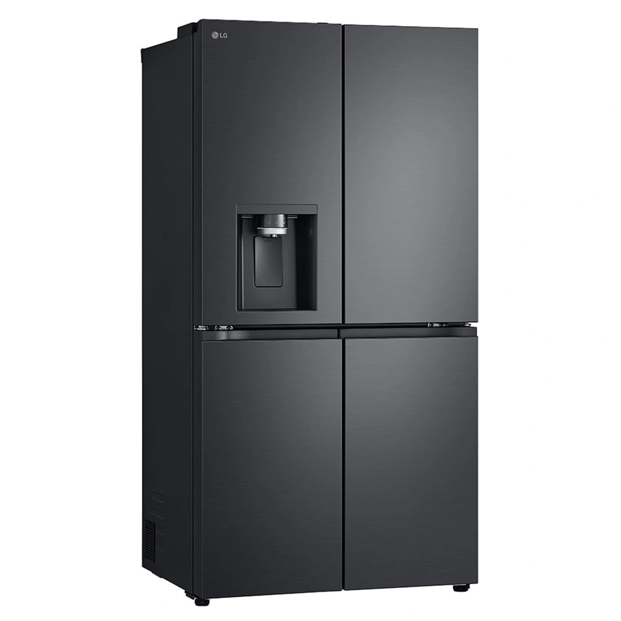 LG 637L Matte Black Side By Side Refrigerator GFL700MBL, Right Side View