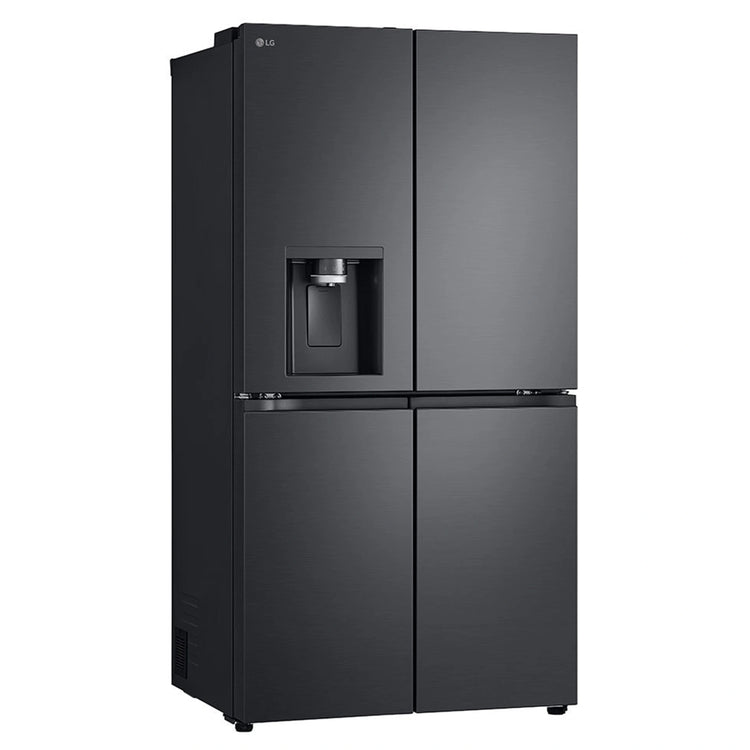 LG 637L Matte Black Side By Side Refrigerator GFL700MBL, Right Side View