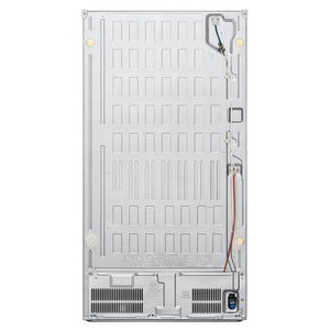 LG 637L Matte White Side By Side Refrigerator GFL700MWH, Back Side View