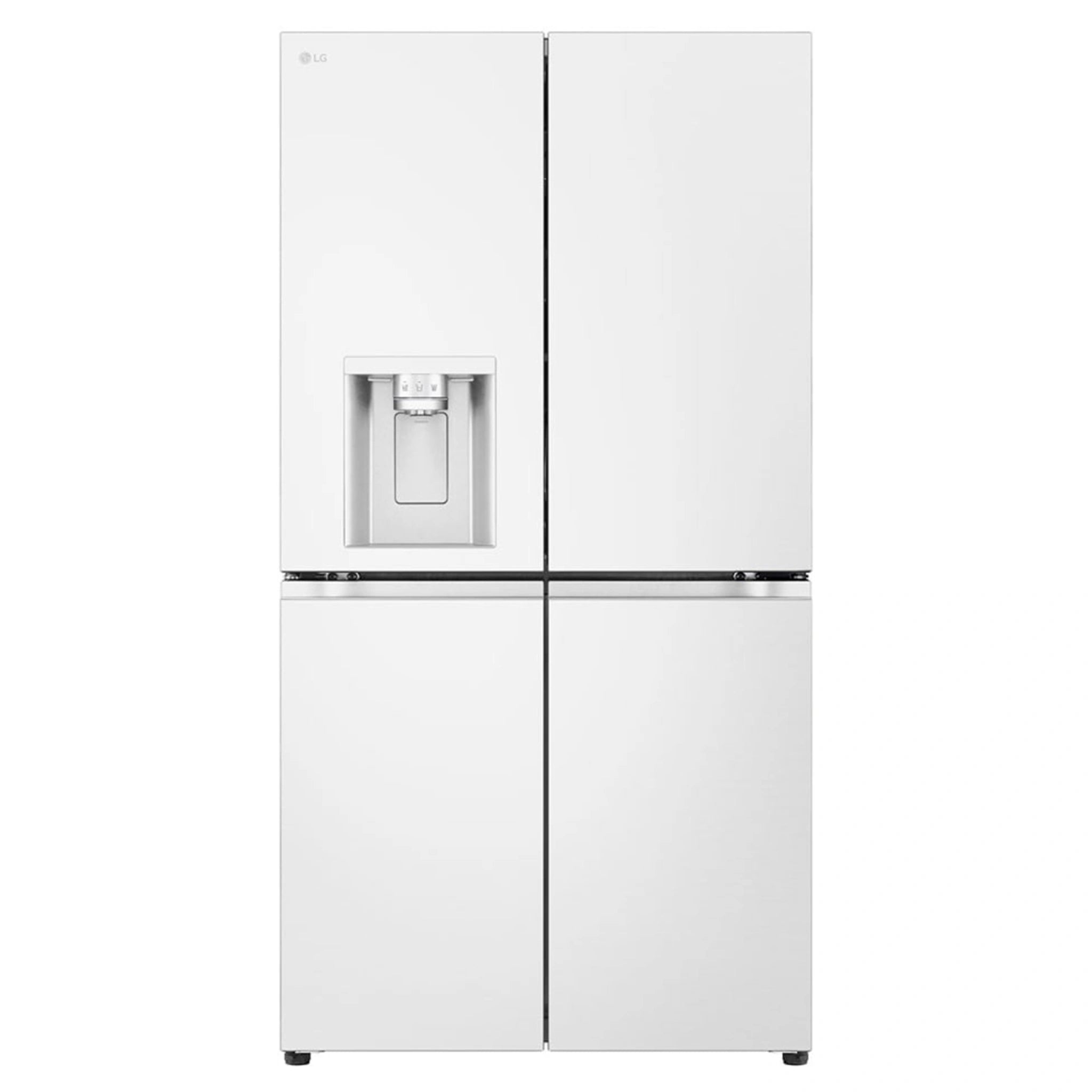 LG GFL700MWH 637L Matte White Side By Side Refrigerator
