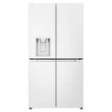 LG 637L Matte White Side By Side Refrigerator GFL700MWH, Front View