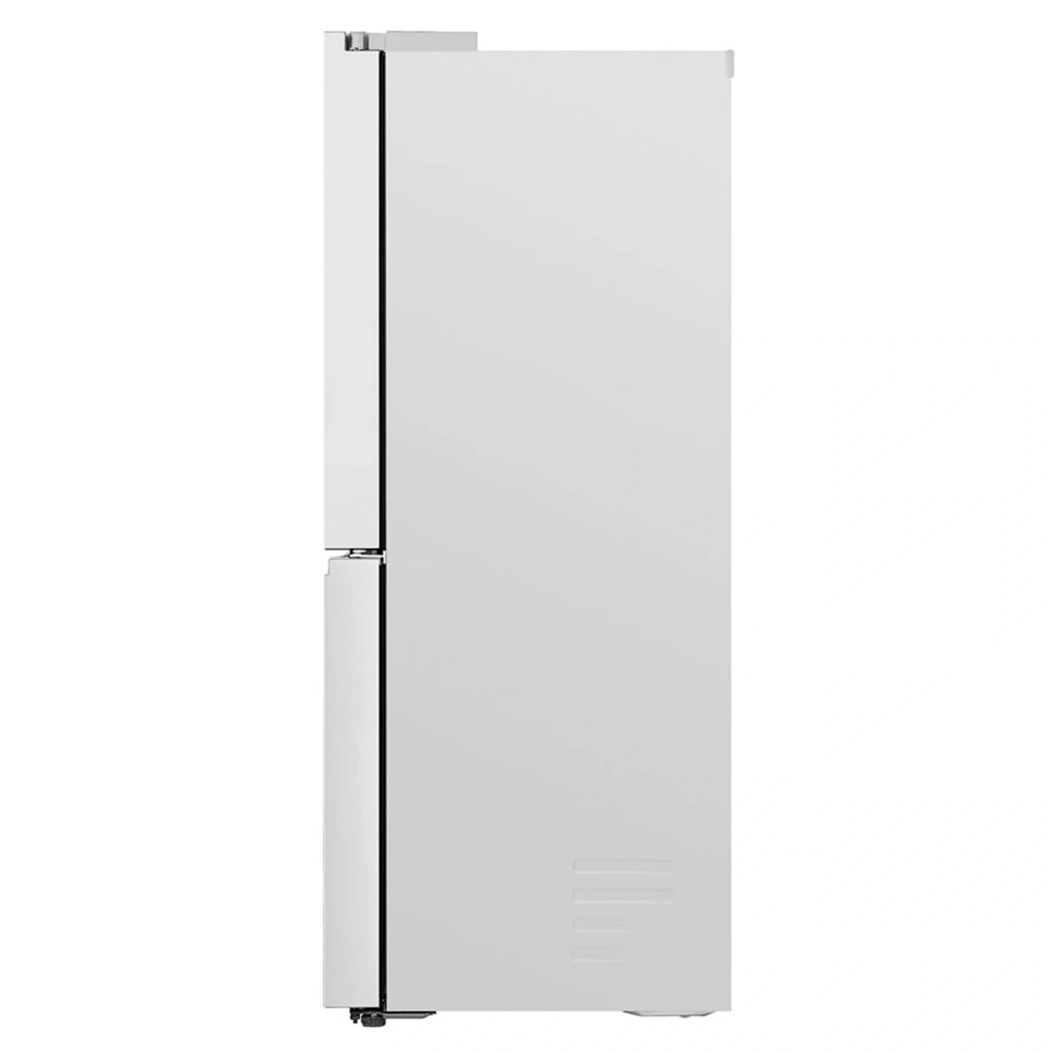 LG 637L Matte White Side By Side Refrigerator GFL700MWH, Side View
