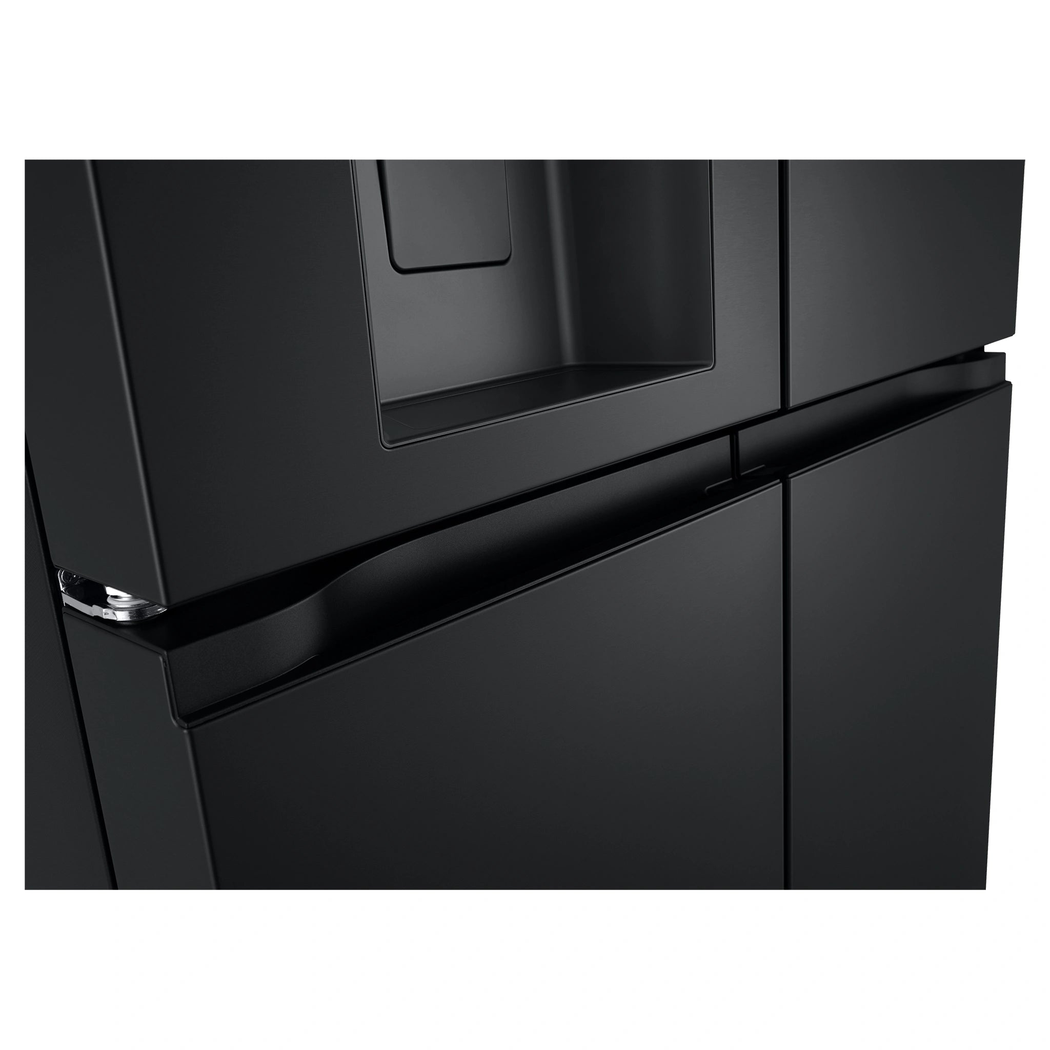 LG 506L Quad Door Fridge Matte Black GFLN500MBL, Handle View