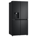 LG 506L Quad Door Fridge Matte Black GFLN500MBL, Right Side View