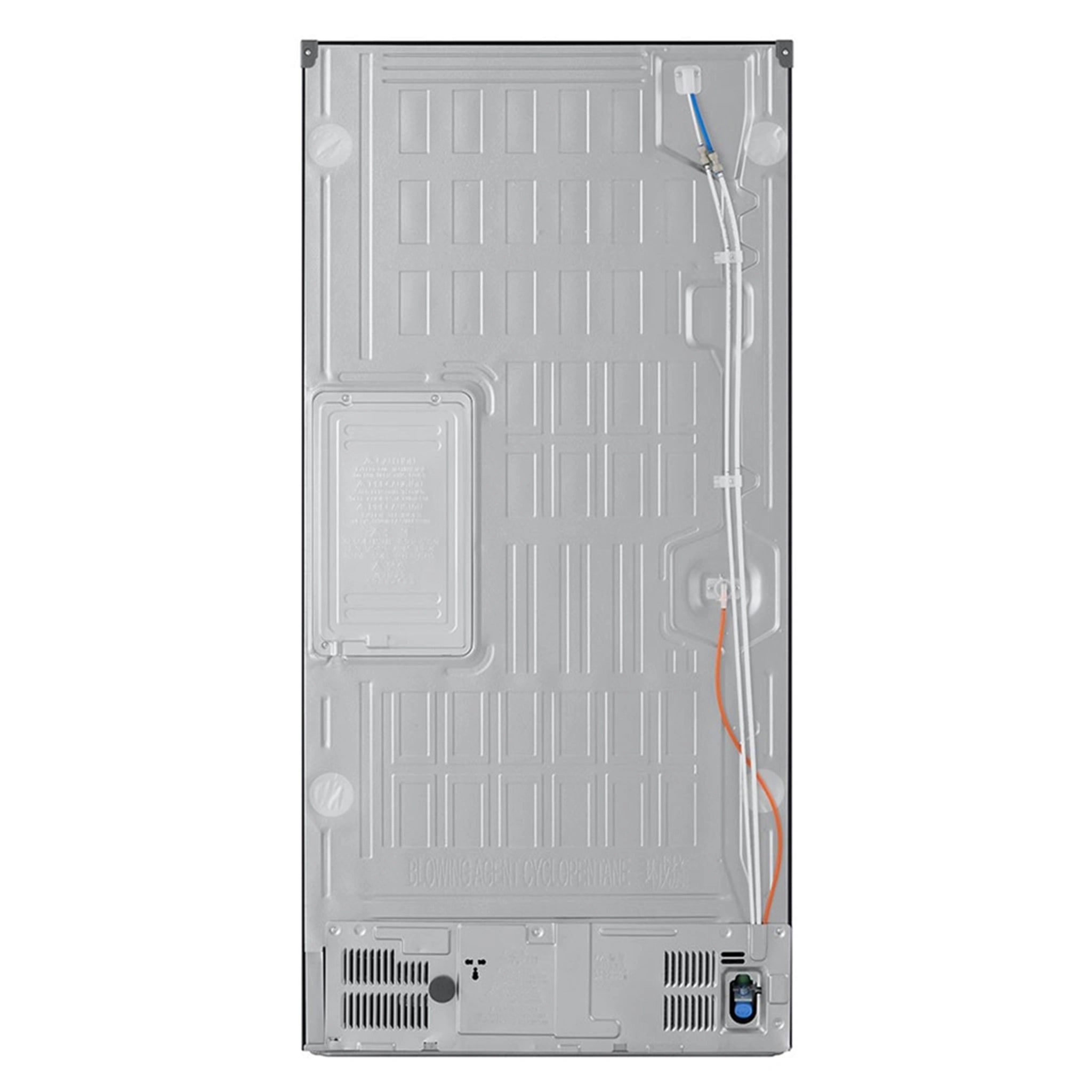 LG 508L Slim French Door Fridge with InstaView GFV500MBLC, Back Side View