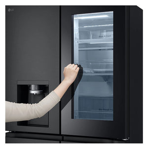 LG 508L Slim French Door Fridge with InstaView GFV500MBLC, Feature View