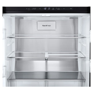 LG 508L Slim French Door Fridge with InstaView GFV500MBLC, Inside View