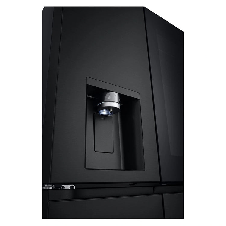 LG 508L Slim French Door Fridge with InstaView GFV500MBLC, Water Dispenser View