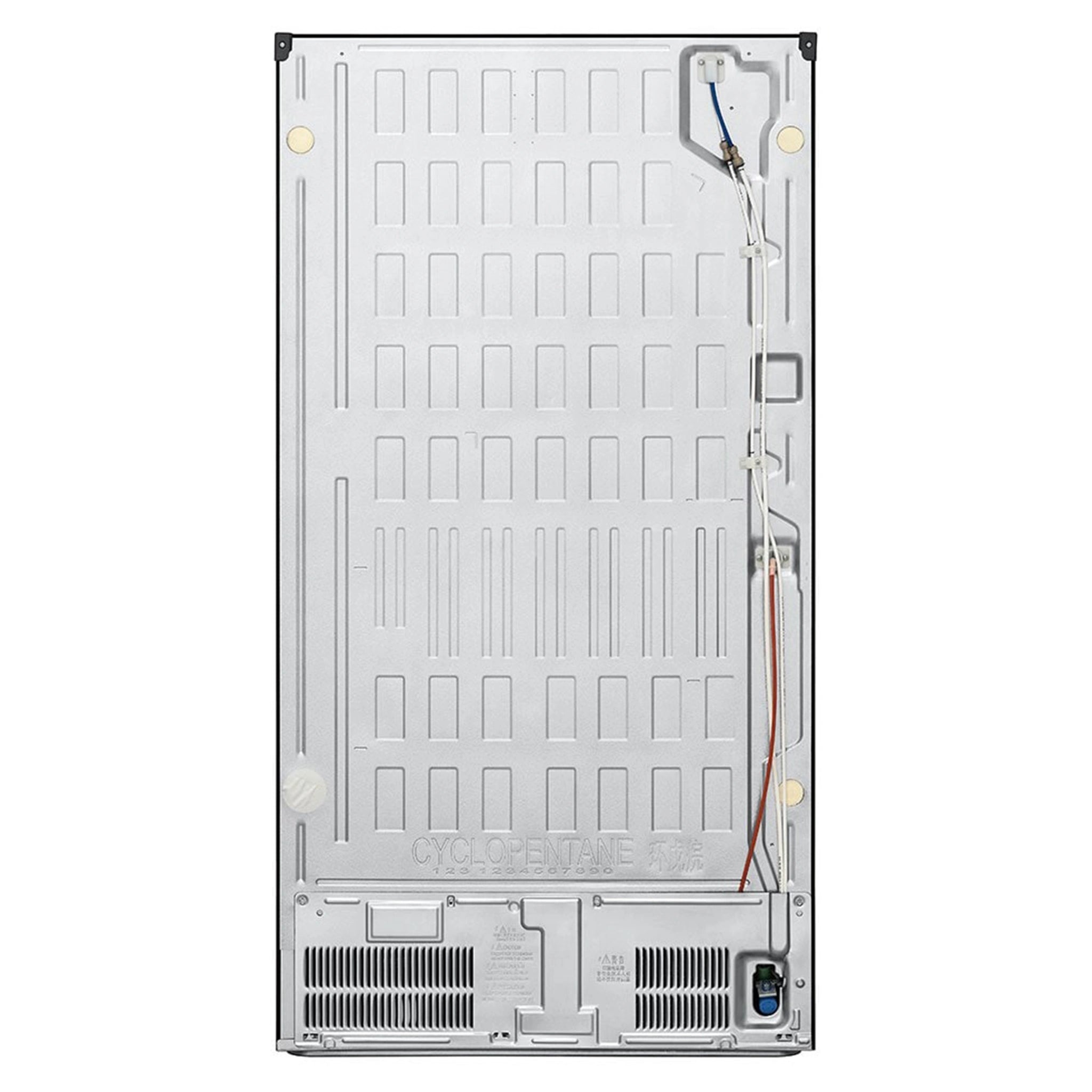 LG 847L French Door Fridge with InstaView GFV900MBLC, Back Side View