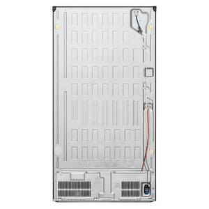 LG 847L French Door Fridge with InstaView GFV900MBLC, Back Side View
