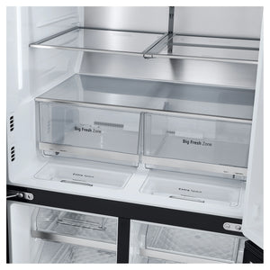 LG 847L French Door Fridge with InstaView GFV900MBLC, Big Fresh Zone View