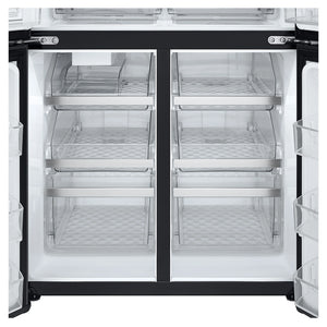 LG 847L French Door Fridge with InstaView GFV900MBLC, Bottom Drawers Close-Up View