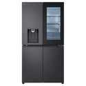 LG 847L French Door Fridge with InstaView GFV900MBLC, Front View