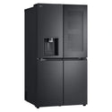 LG 847L French Door Fridge with InstaView GFV900MBLC, Right Side View