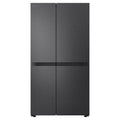 LG 664L Matte Black Side by Side Fridge Freezer GSB599MBL, Front View