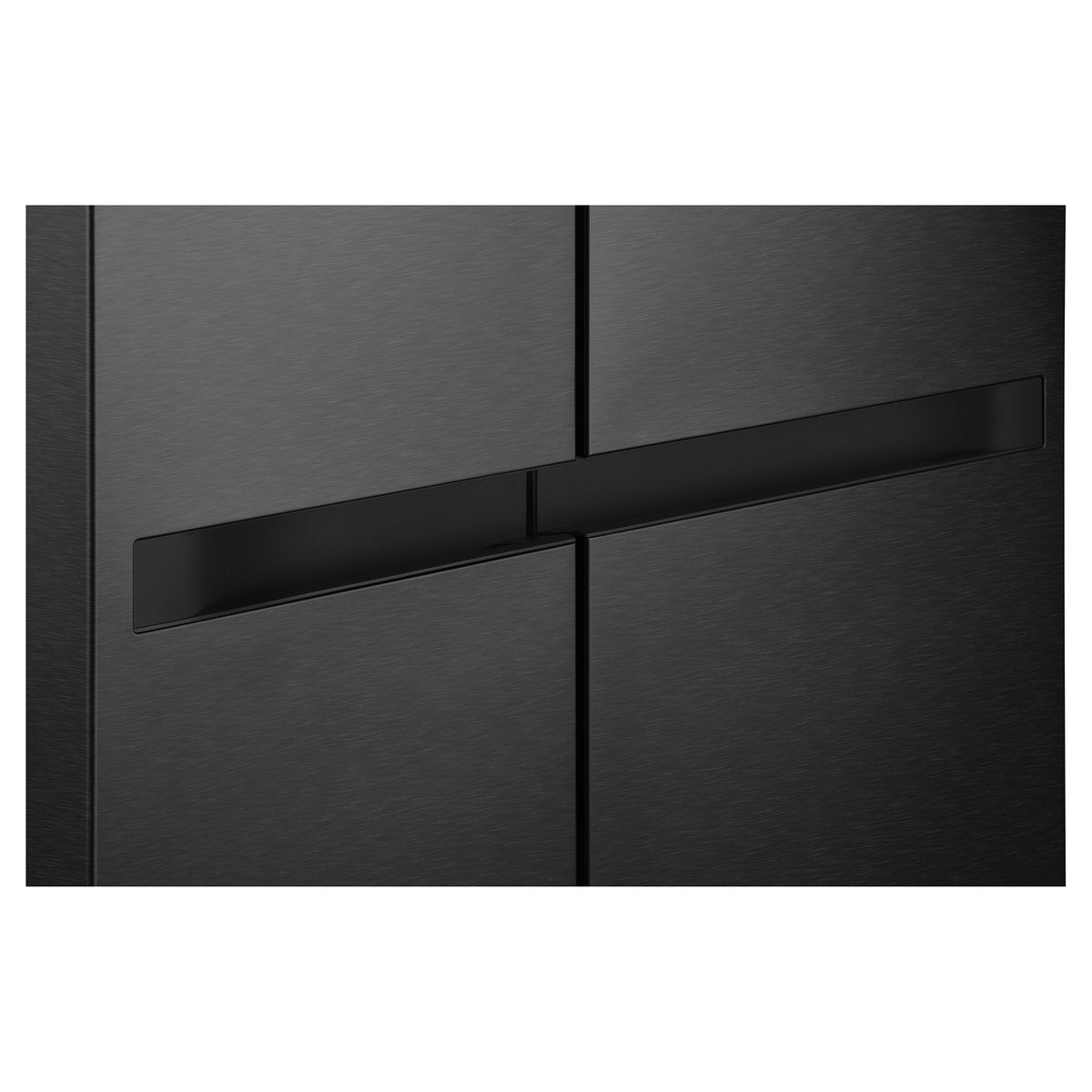 LG 664L Matte Black Side by Side Fridge Freezer GSB599MBL, Handle View