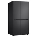 LG 664L Matte Black Side by Side Fridge Freezer GSB599MBL, Left Side View