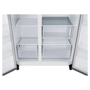 LG 664L Stainless Steel Side by Side Fridge Freezer GSB599PL, Drawers View