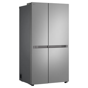 LG 664L Stainless Steel Side by Side Fridge Freezer GSB599PL, Left Side View