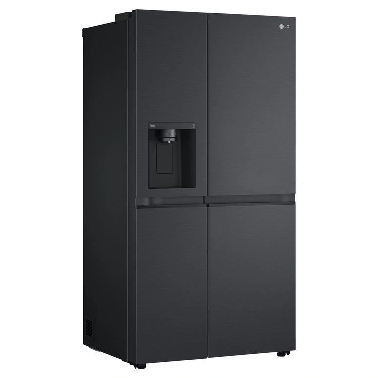 LG GSL600MBL 635L Side by Side Fridge Plumbed