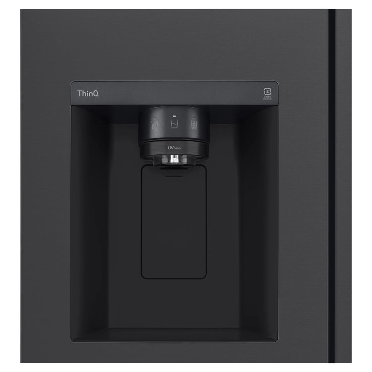 LG GSL600MBL 635L Side by Side Fridge Plumbed