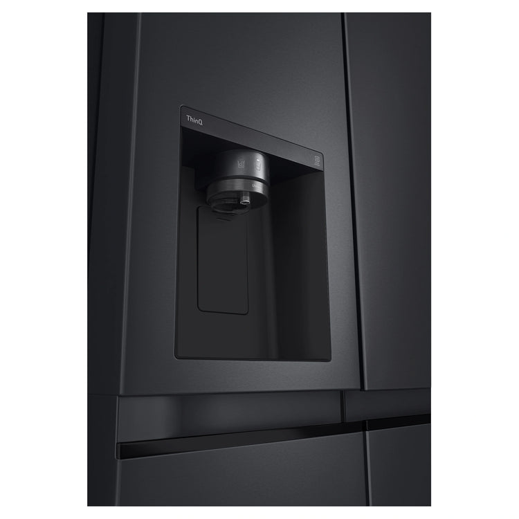 LG GSL600MBL 635L Side by Side Fridge Plumbed