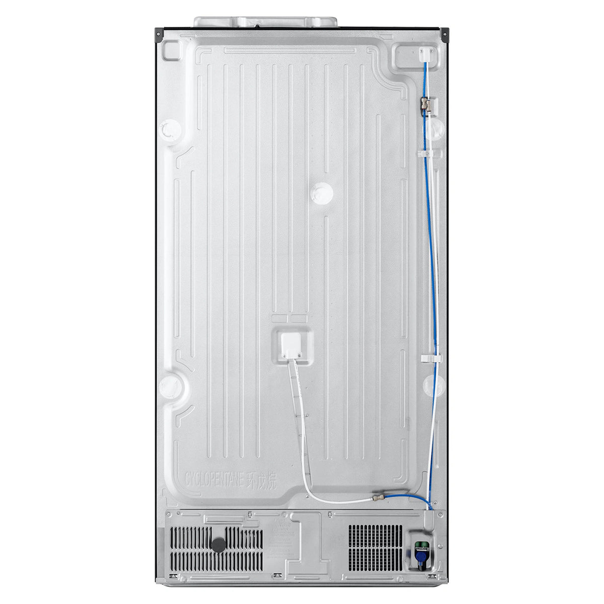LG 641L Black Side by Side Fridge - Non-Plumbed Ice/Water Dispenser GSN599MBL, Back Side View