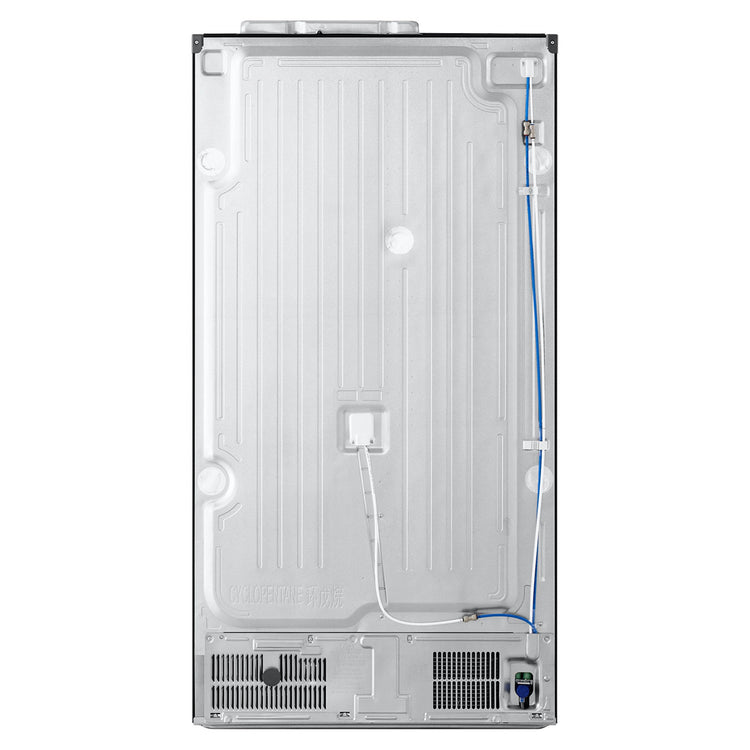 LG 641L Black Side by Side Fridge - Non-Plumbed Ice/Water Dispenser GSN599MBL, Back Side View