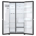 LG GSN599MBL 641L Black Side by Side Fridge - Non-Plumbed Ice/Water Dispenser