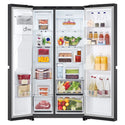 LG GSN599MBL 641L Black Side by Side Fridge - Non-Plumbed Ice/Water Dispenser