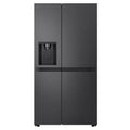 LG 641L Black Side by Side Fridge - Non-Plumbed Ice/Water Dispenser GSN599MBL, Front View
