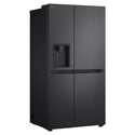 LG 641L Black Side by Side Fridge - Non-Plumbed Ice/Water Dispenser GSN599MBL, Left Side View