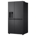 LG 641L Black Side by Side Fridge - Non-Plumbed Ice/Water Dispenser GSN599MBL, Right Side View
