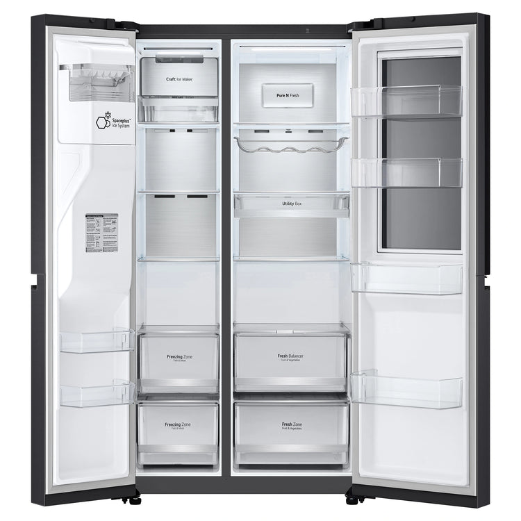 LG GSV600MBLC 635L Side by Side Fridge