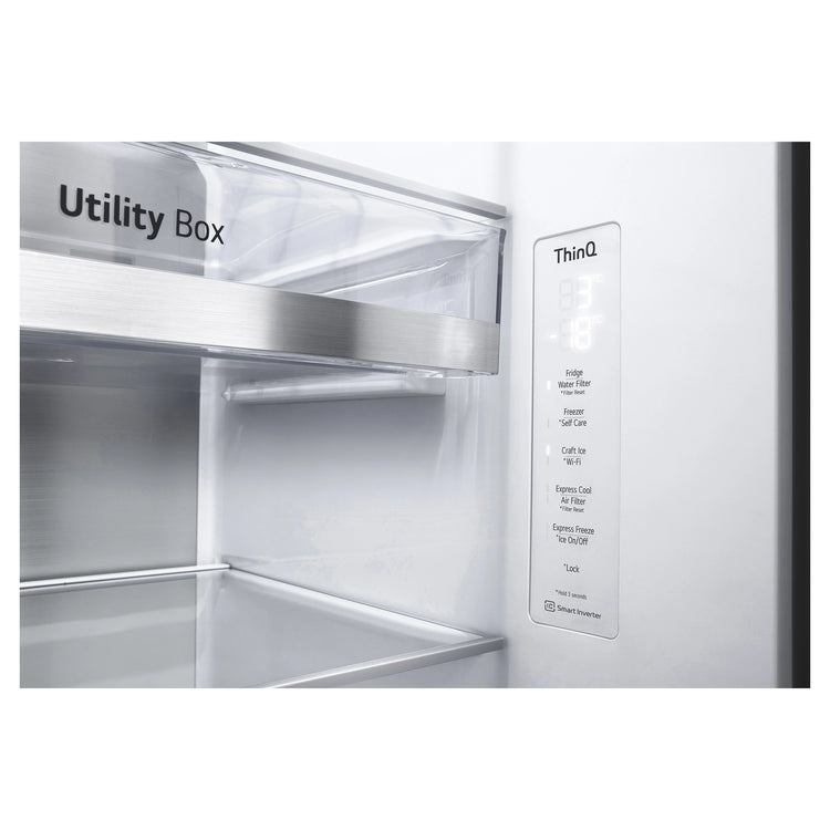 LG GSV600MBLC 635L Side by Side Fridge