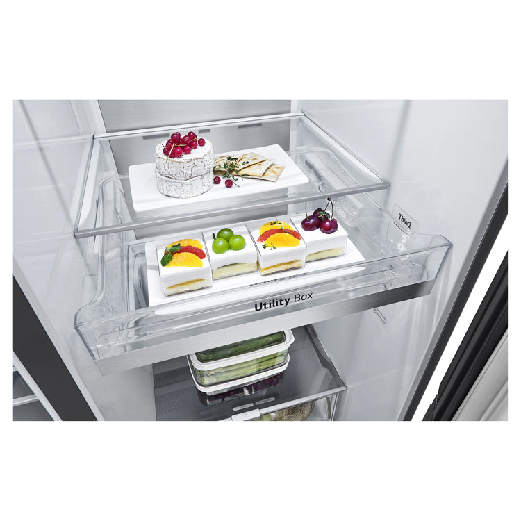 LG GSV600MBLC 635L Side by Side Fridge
