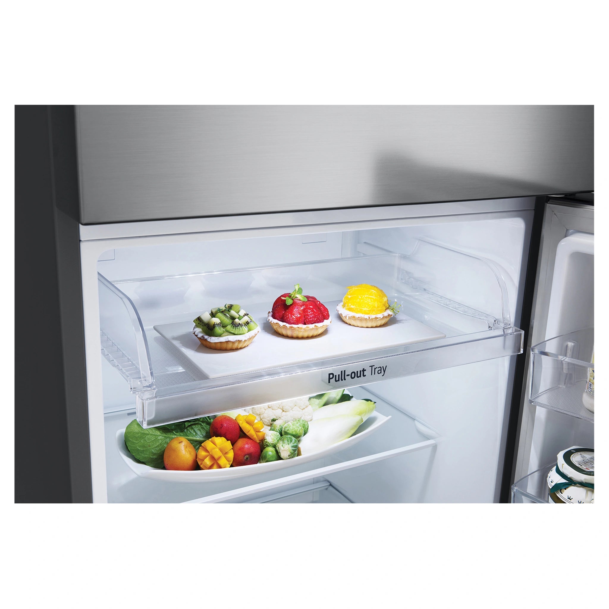 LG 243 L Top Mount Refrigerator GT1S, Pull Out Tray View