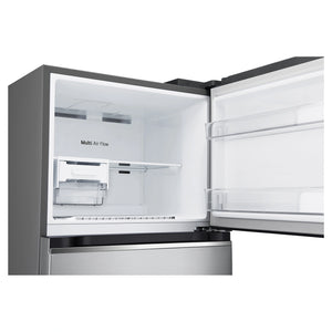 LG 315L Top Mount Fridge Stainless Finish GT3S, Freezer Open View