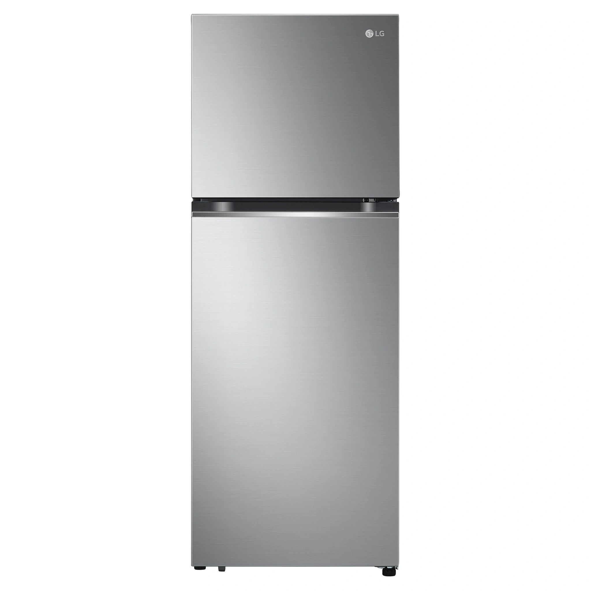 LG 315L Top Mount Fridge Stainless Finish GT3S, Front View